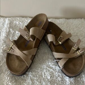 Birkenstock Tan Sandals with Straps